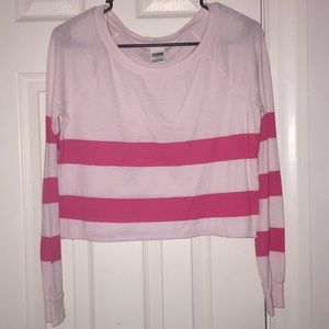 PINK cropped long sleeve T